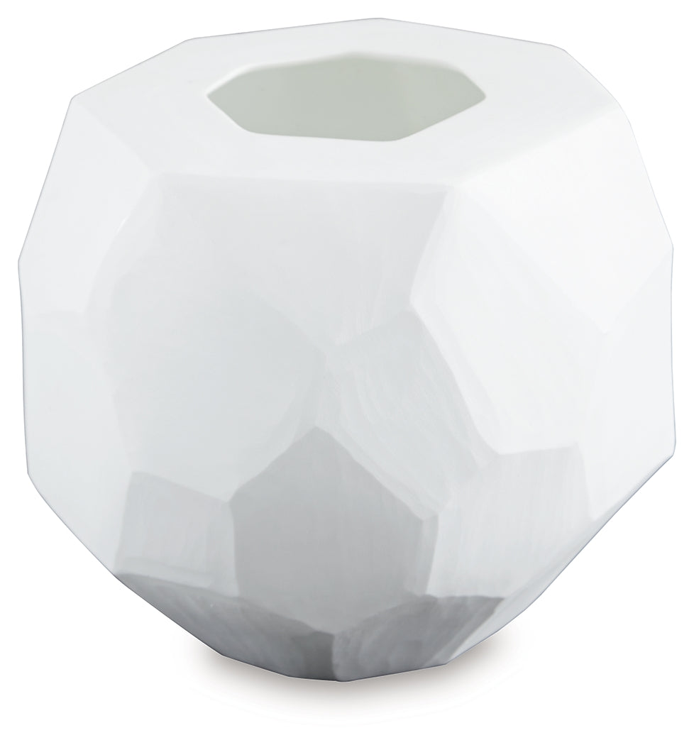 Karenton White Vase 7"