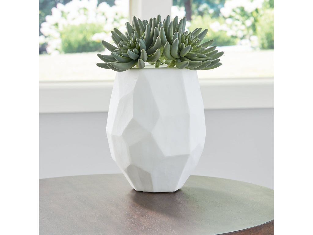 Karenton White Vase 9"