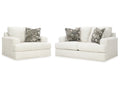 Karinne Linen Loveseat and Chair