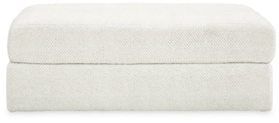 Karinne Linen Oversized Chair and Ottoman