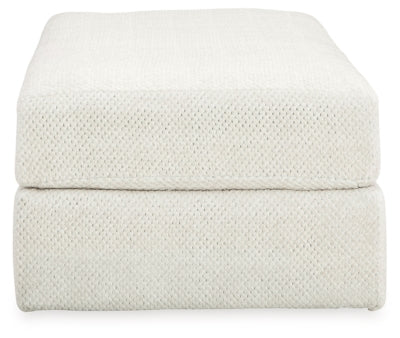 Karinne Linen Oversized Chair and Ottoman