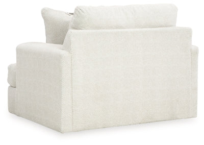 Karinne Linen Oversized Chair and Ottoman