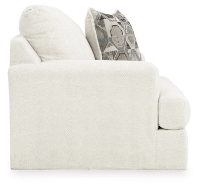 Karinne Linen Oversized Chair and Ottoman