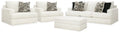 Karinne Linen Sofa, 2 Chairs and Ottoman