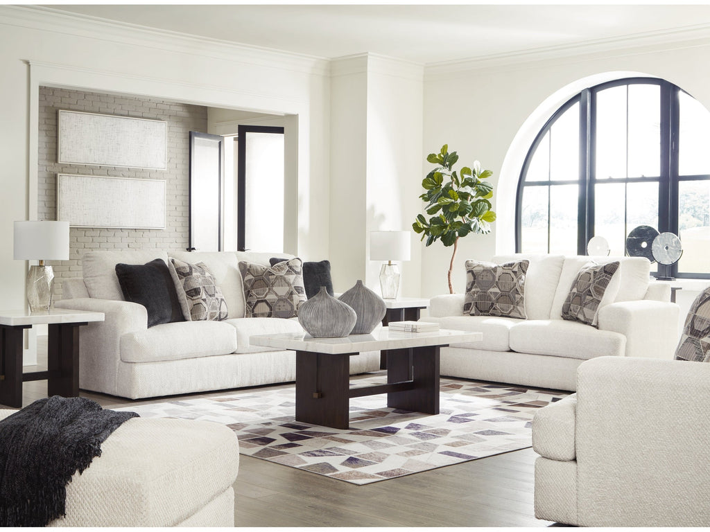 Karinne Linen Sofa, Loveseat, Chair and Ottoman