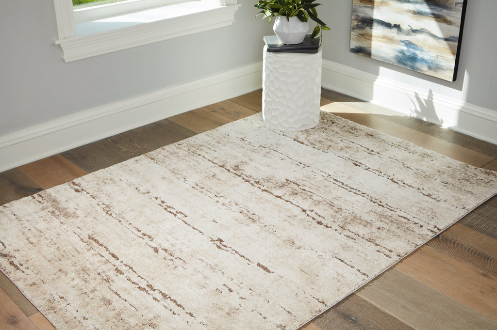 Kasney Cream/Brown Medium Rug