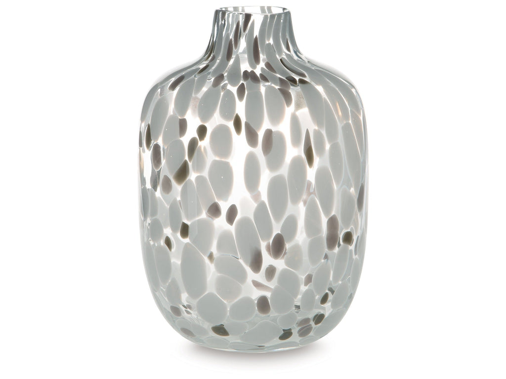 Keelton White/Taupe/Pink Vase 9"