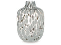 Keelton White/Taupe/Pink Vase 9"