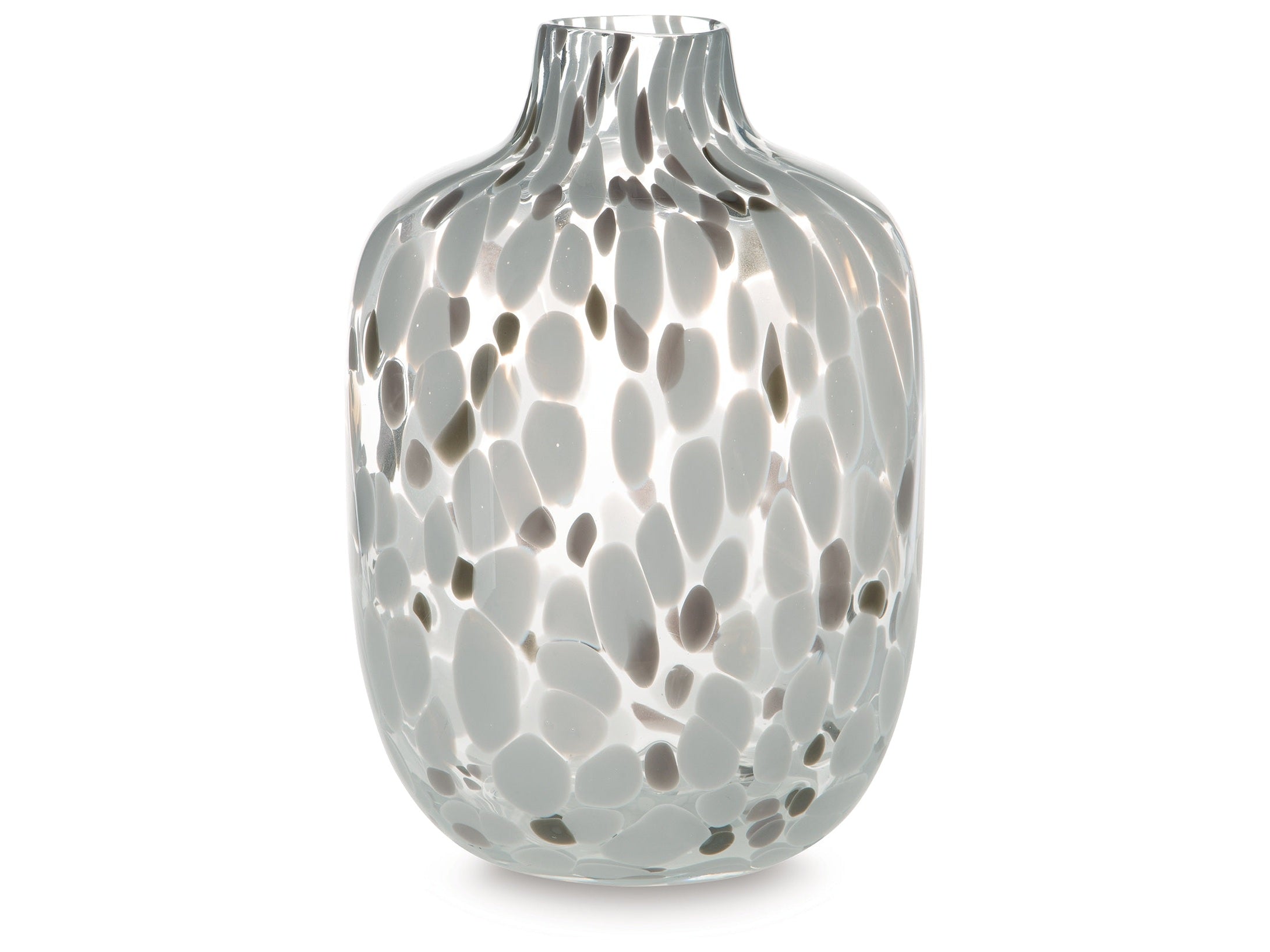 Keelton White/Taupe/Pink Vase 9"