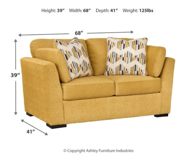 Keerwick Sunflower Loveseat