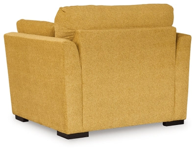 Keerwick Sunflower Oversized Chair and Ottoman