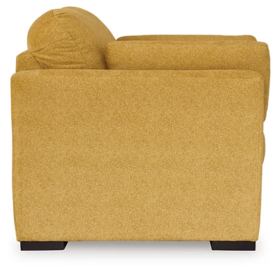 Keerwick Sunflower Oversized Chair and Ottoman