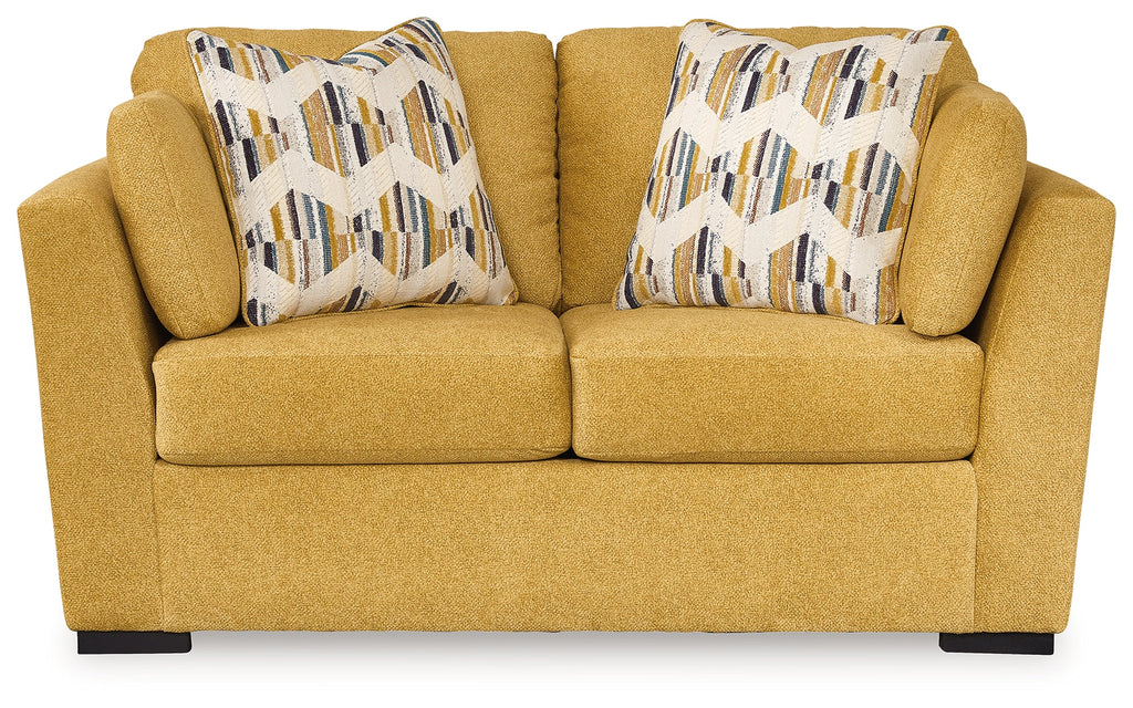 Keerwick Sunflower Sofa & Loveseat & Ottoman & 2 Chairs