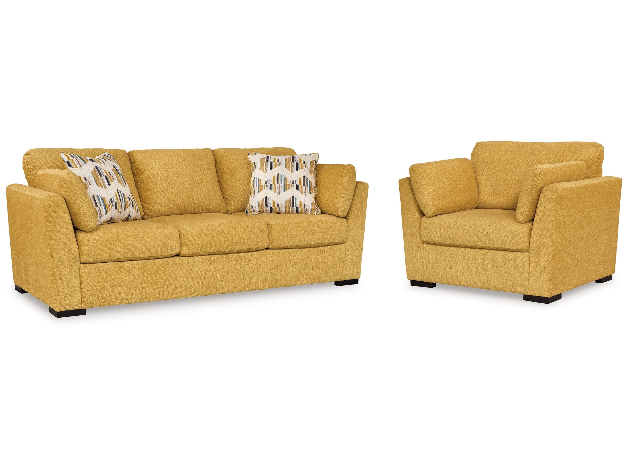 Keerwick Sunflower Sofa & Oversized Chair