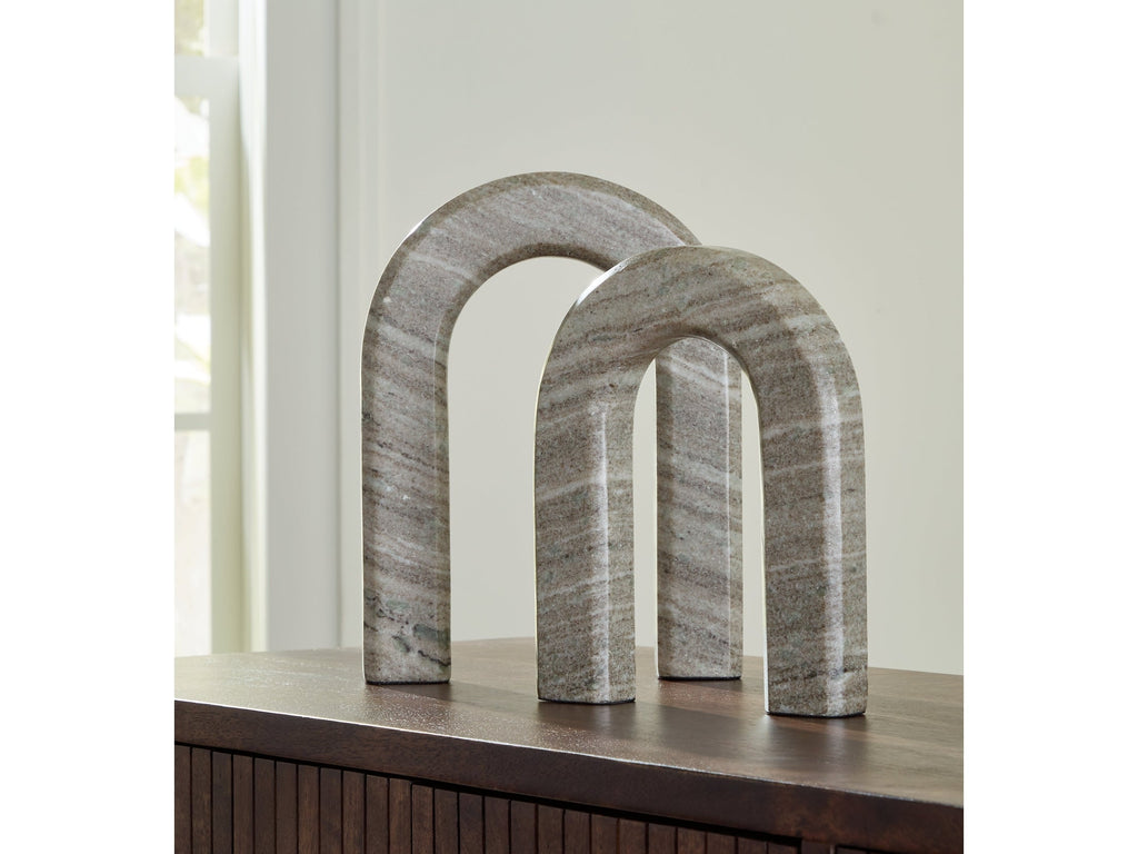 Keithton Taupe Sculpture Set (Set of 2)