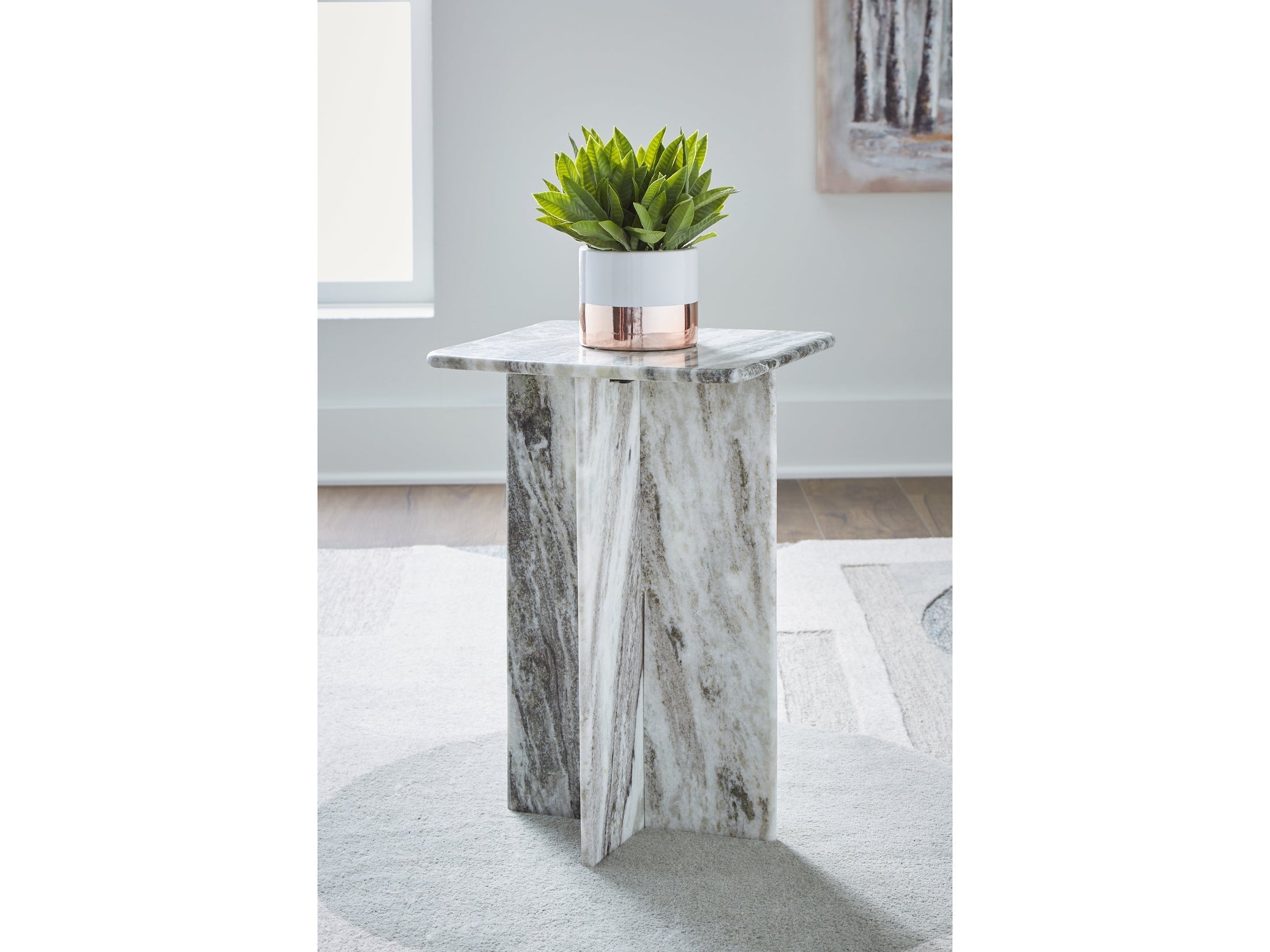 Keithwell Gray Accent Table