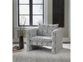 Kenbell Black/White Accent Chair