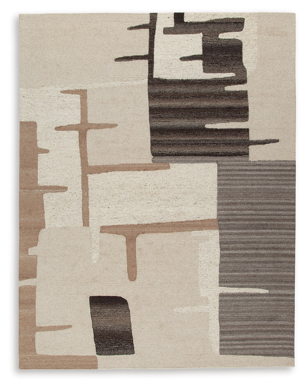 Kencher Beige/Brown Large Rug