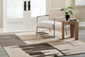 Kencher Beige/Brown Large Rug