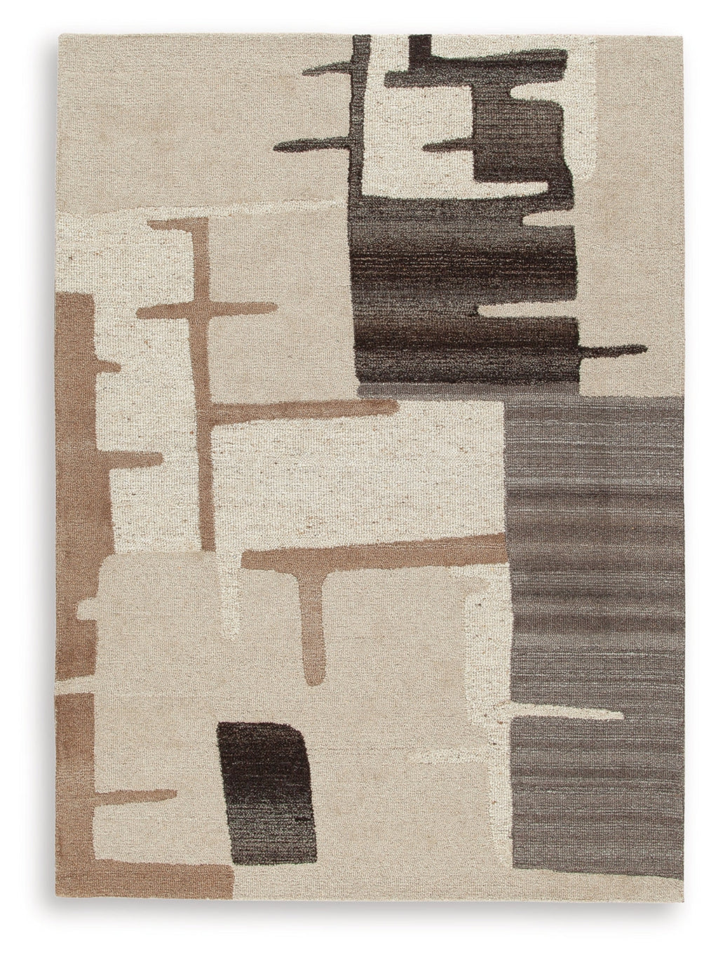Kencher Beige/Brown Medium Rug