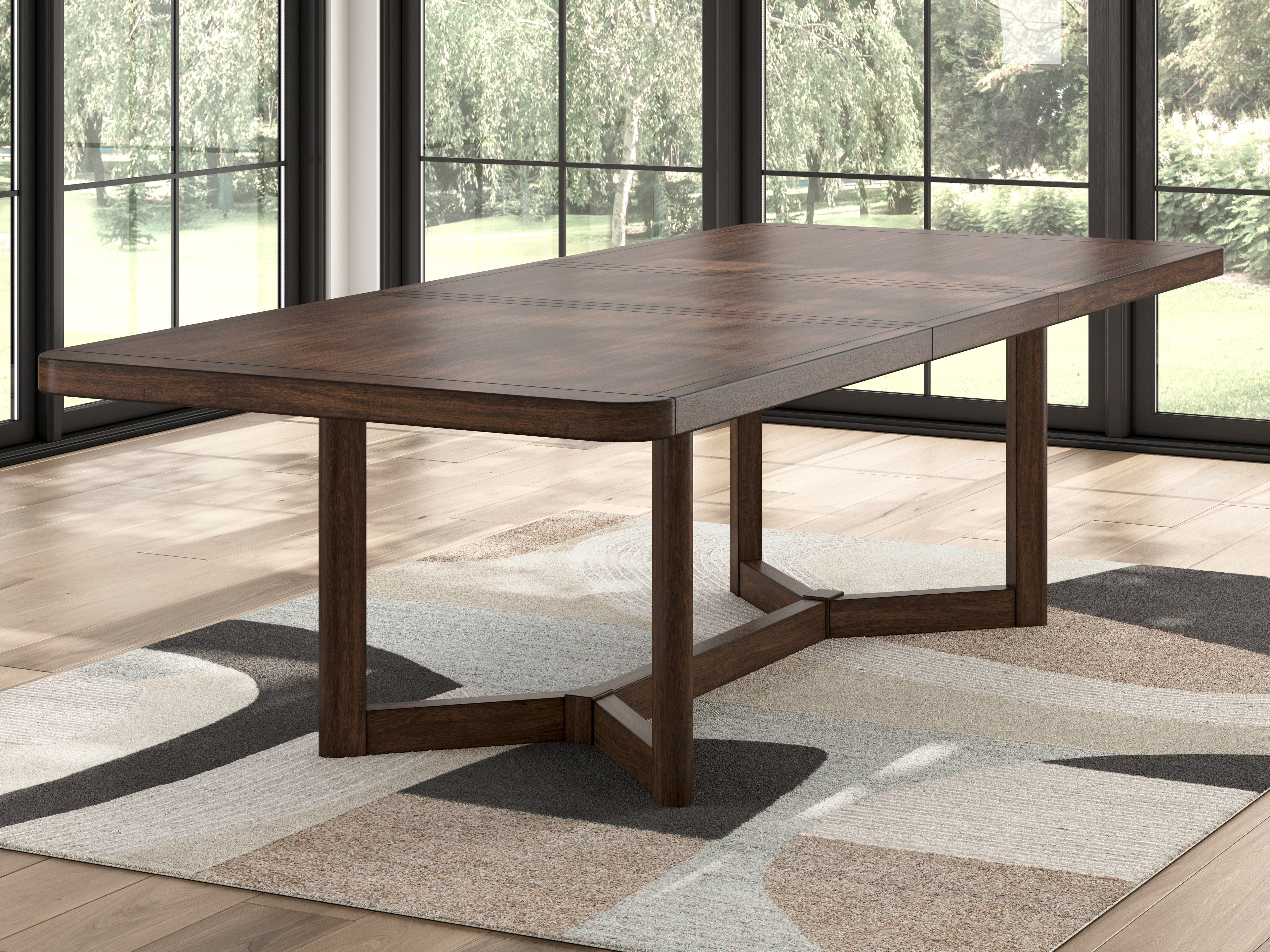 Kendamor Dark Brown Dining Extension Table