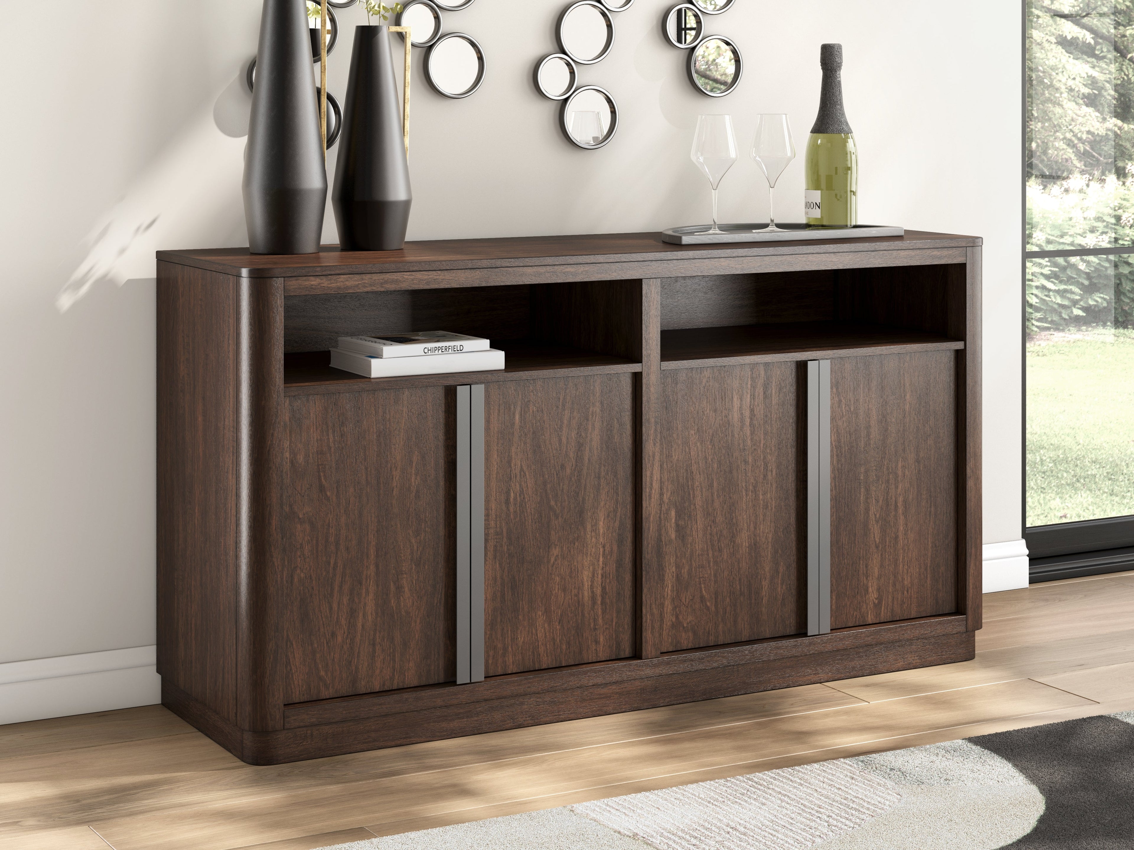 Kendamor Dark Brown Dining Server
