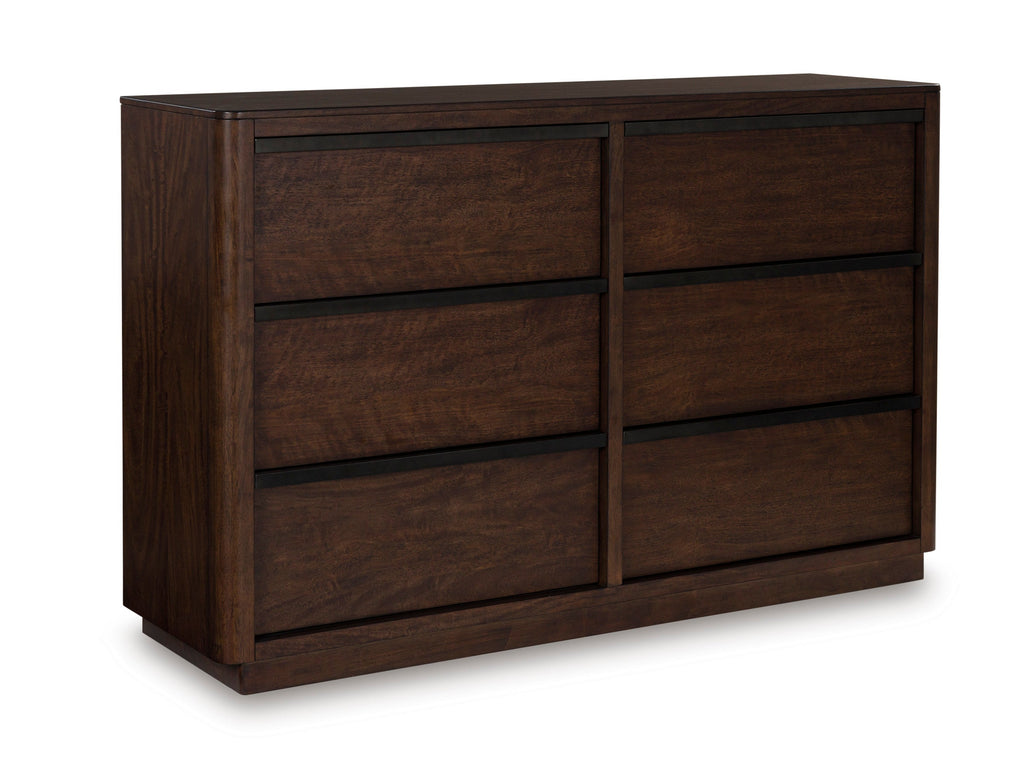 Kendamor Dark Brown Dresser & Mirror