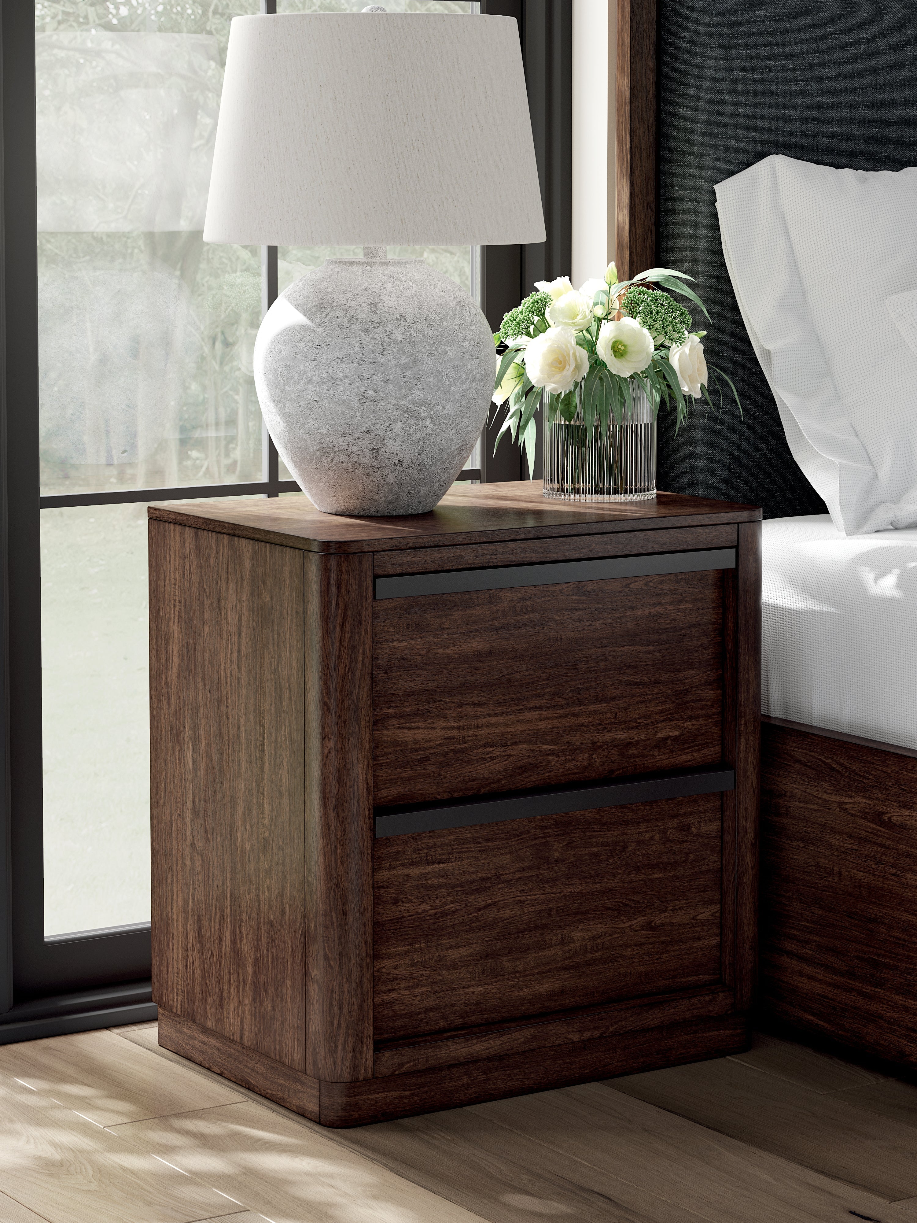 Kendamor Dark Brown Nightstand