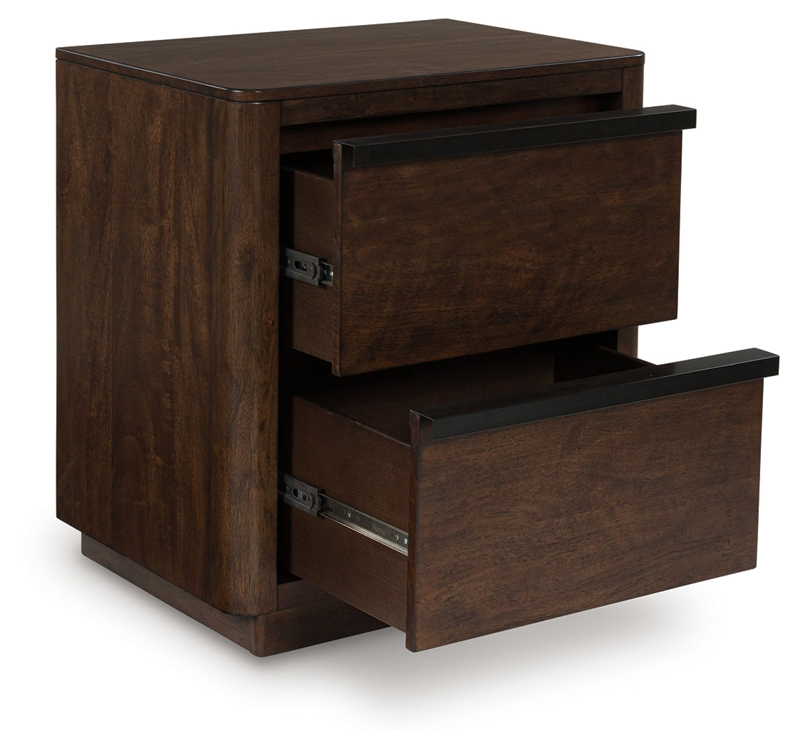 Kendamor Dark Brown Nightstand