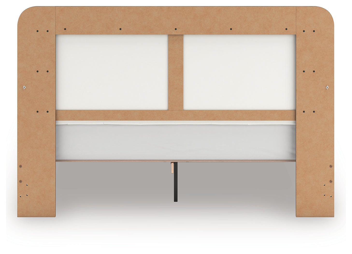 Kendanport White/Brown King Upholstered Bed