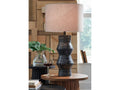 Kerbert Distressed Black Table Lamp