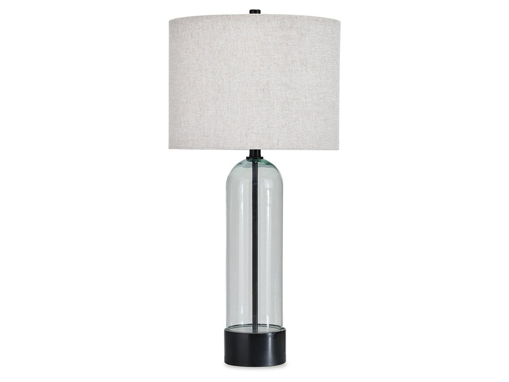 Kerrbrook Clear/Black Glass Table Lamp (1/CN)