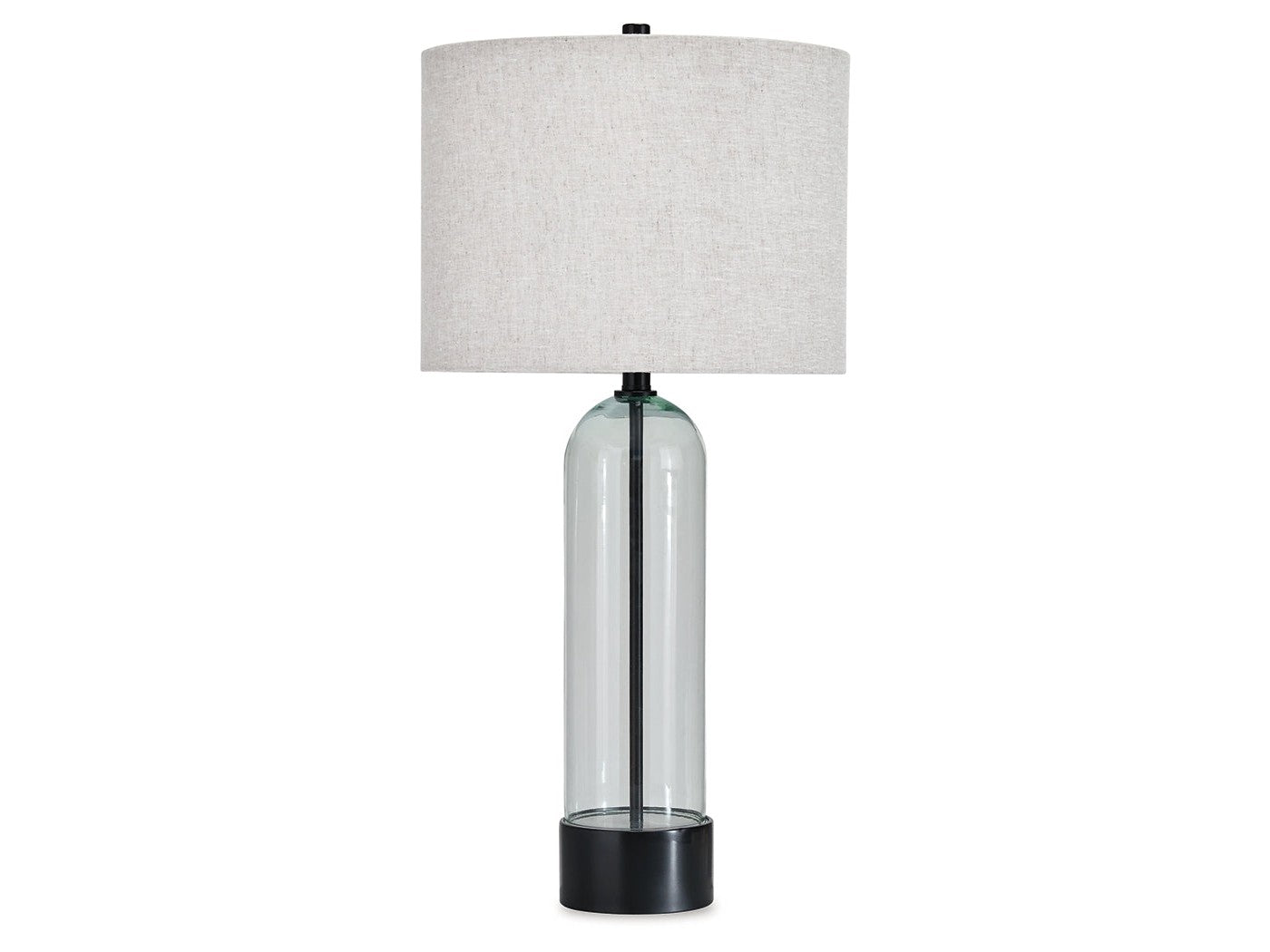 Kerrbrook Clear/Black Glass Table Lamp (1/CN)