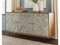 Kerrings Brown/Black/White Accent Cabinet
