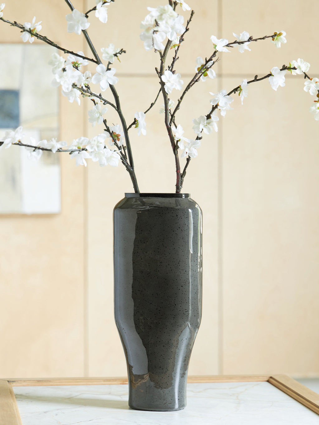 Kierlain Gray/Black Vase (15.38''H)