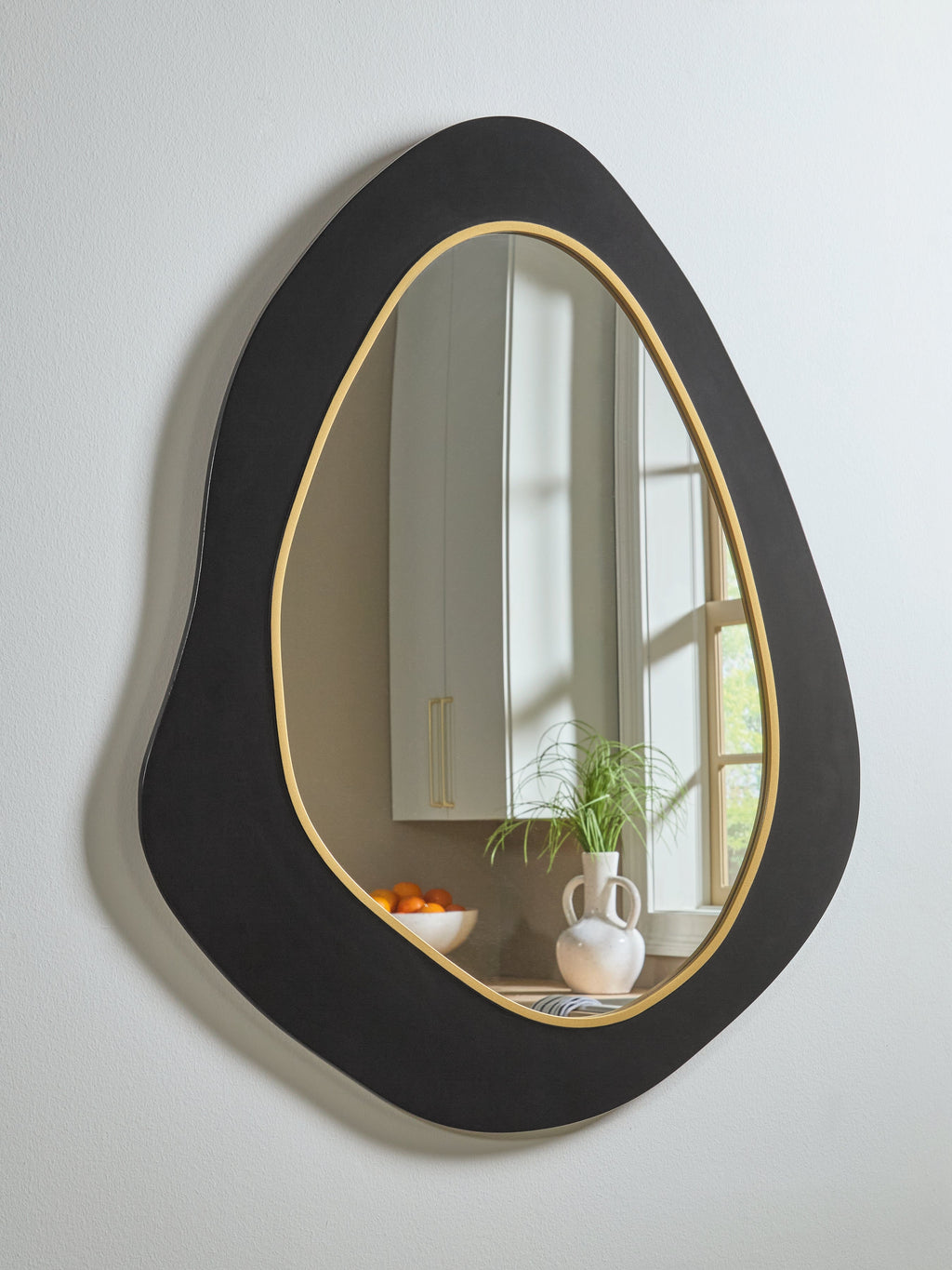 Kierlock Black/Gold Accent Mirror