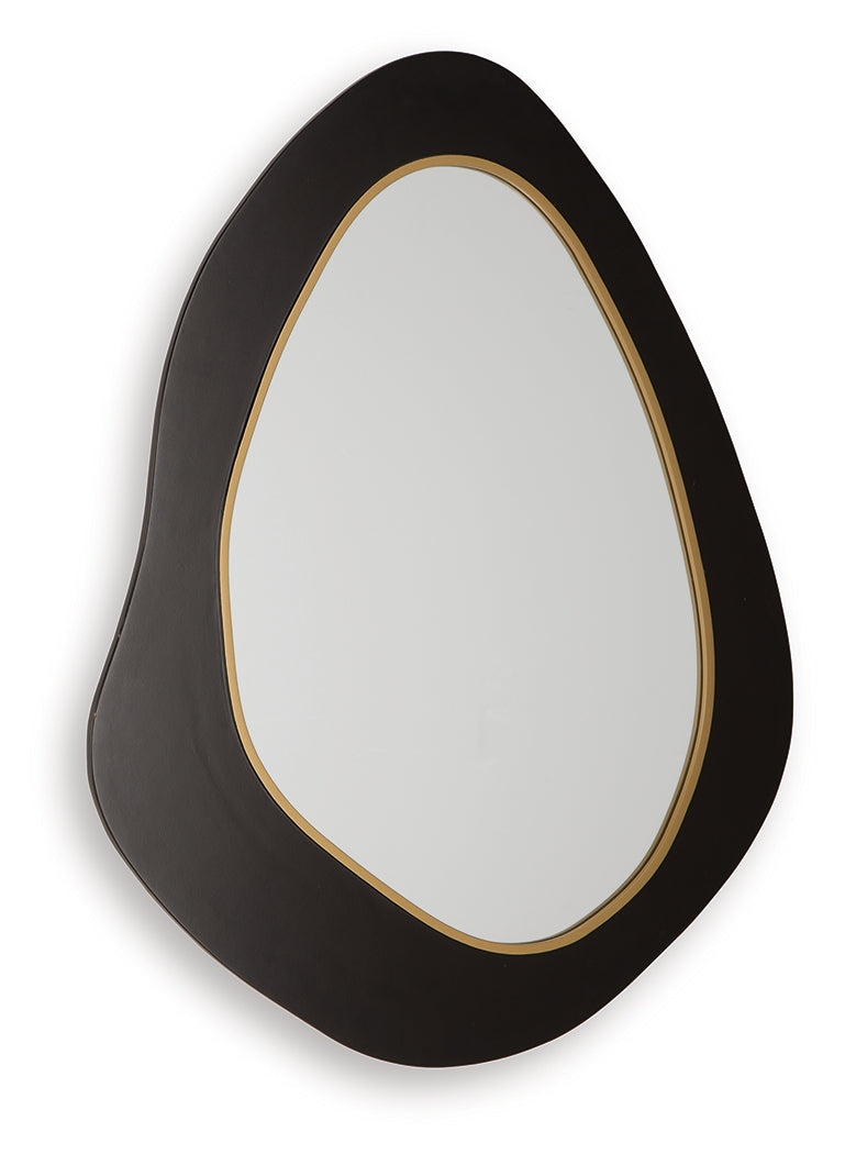 Kierlock Black/Gold Accent Mirror
