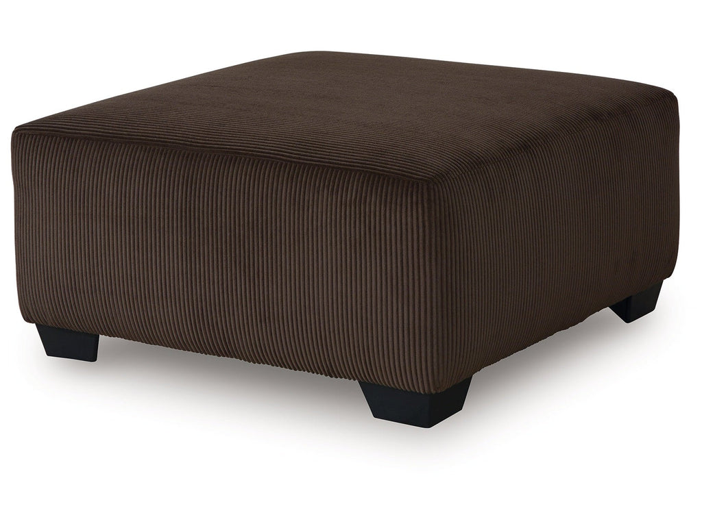 Kimlee Chocolate Oversized Accent Ottoman