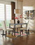 Kimonte Ivory Dining Table and 4 Chairs