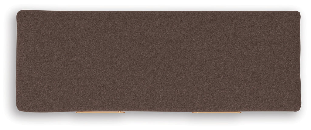 Kinlanni Tan/Brown Bedroom UPH Storage Bench