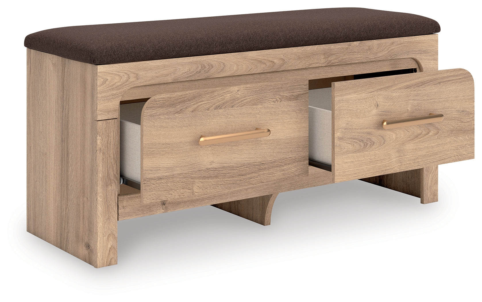 Kinlanni Tan/Brown Bedroom UPH Storage Bench