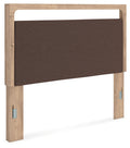 Kinlanni Tan/Brown Queen UPH Panel Headboard