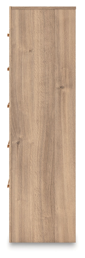 Kinlanni Tan Five Drawer Chest
