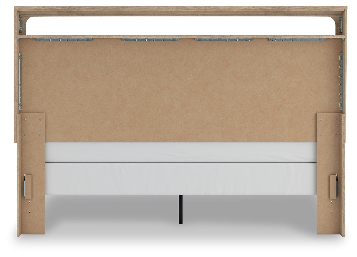 Kinlanni Tan King Upholstered Panel Bed