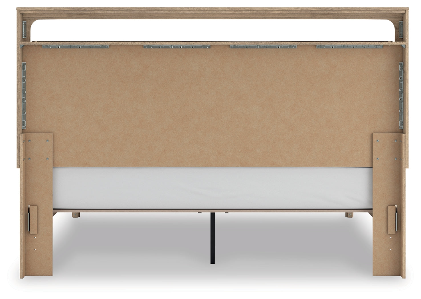 Kinlanni Tan King Upholstered Platform Bed