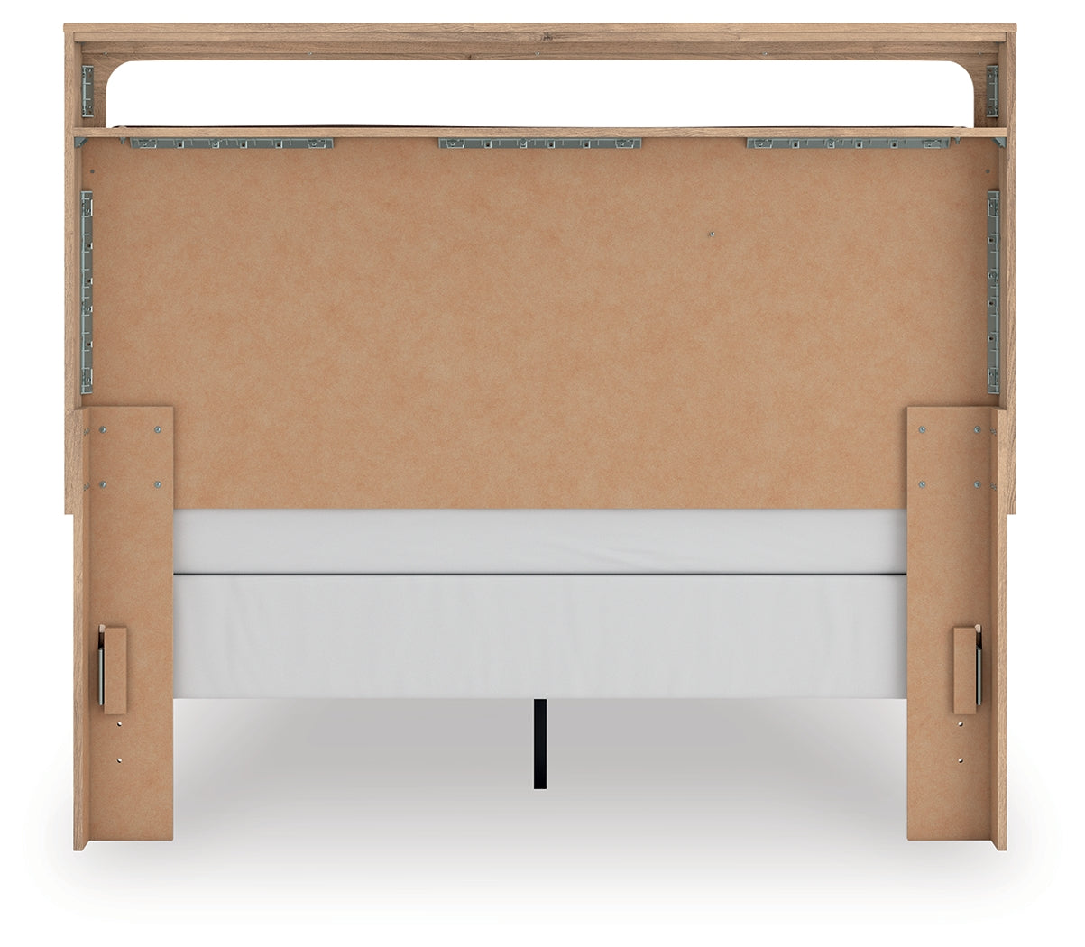 Kinlanni Tan Queen Upholstered Panel Bed