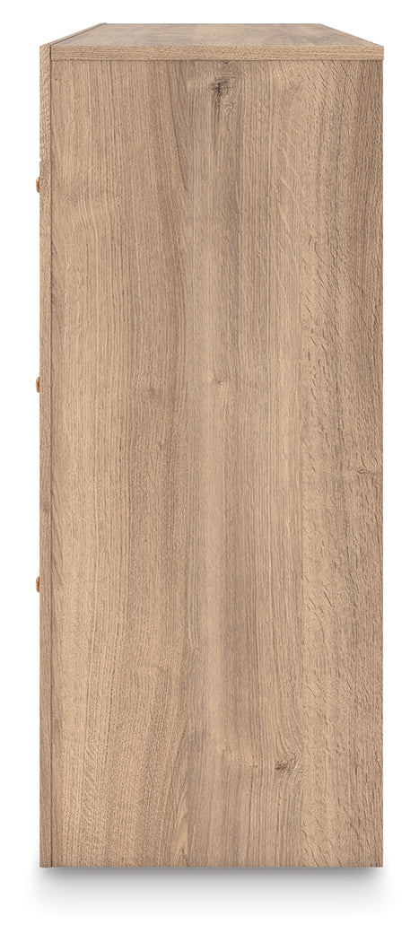 Kinlanni Tan Six Drawer Dresser