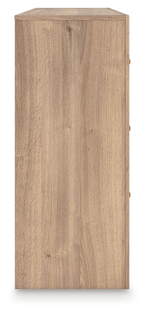 Kinlanni Tan Six Drawer Dresser