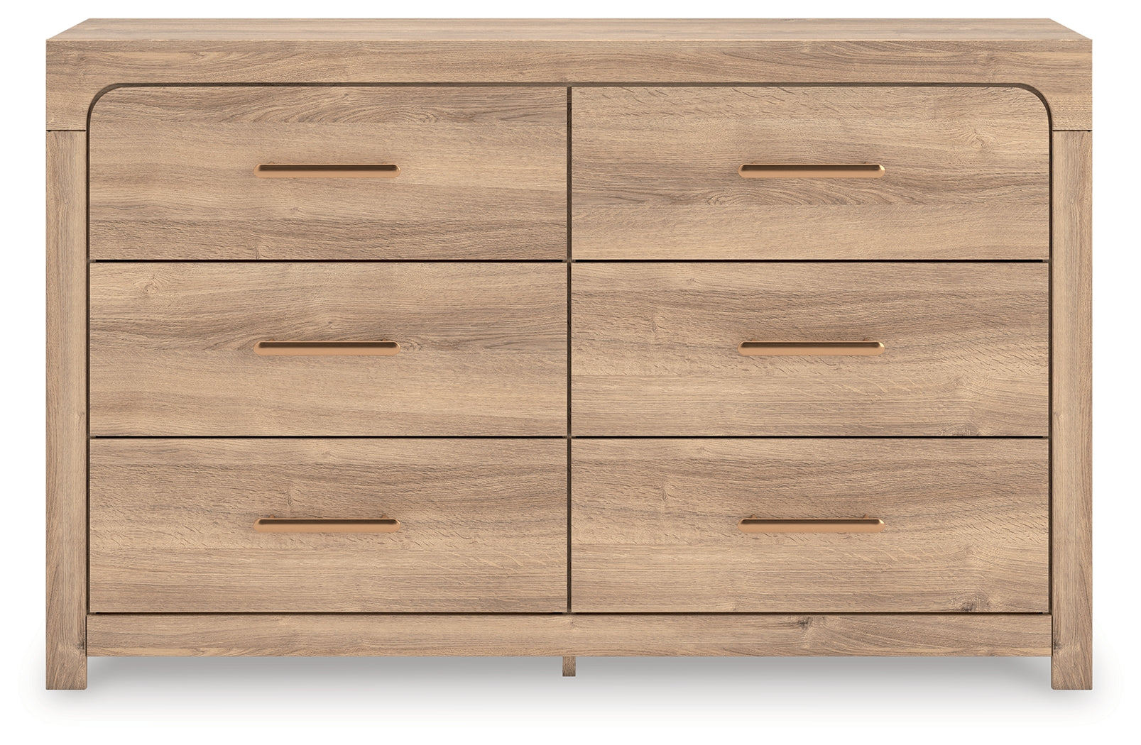 Kinlanni Tan Six Drawer Dresser