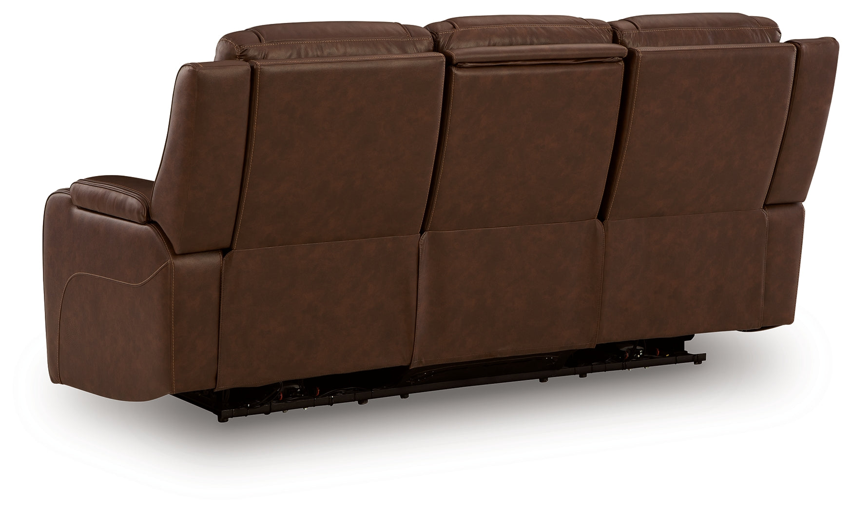 Knightington Brown PWR REC Sofa w/Audio Seating